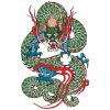 タトゥーシール　玉龍